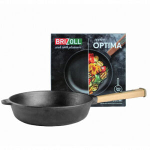 Сковорода чавунна ТМ BRIZOLL 280x55 мм з ручкою Optima 02840-Р