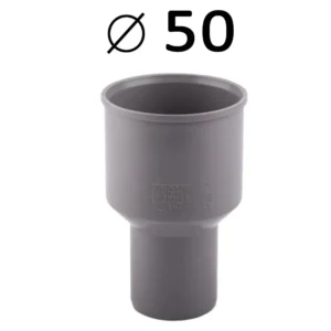 Перехідник каналізаційний d50 мм (Чавун/Пластик)