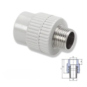 Муфта ППР 25 х 3x4 РН  xxx  SANICA білий  (25 шт.xуп.) 200ящ