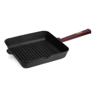 Сковорода чавунна квадратна гриль260x260x57,5мм з ручкою Optima-Bordo 0262650G-P2