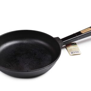 Сковорода чавунна ТМ BRIZOLL 220x42.5 мм з ручкою Optima-Black 02240-Р1