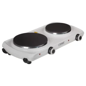 Настільна електрична плита Термія ЕПЧ 2-2,2/230В М2 двоконфоркова біла (електроплита Термія, чавунна)