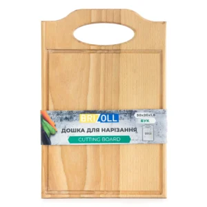 Дошка для нарізання ТМ "BRIZOLL" "Бук" 30*20*1,8см D003(шт.)