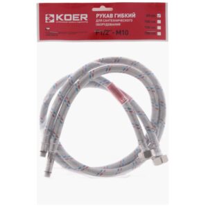 Шланг для змішувача KOER 1x2  80 см. (комплект дов.кор.)