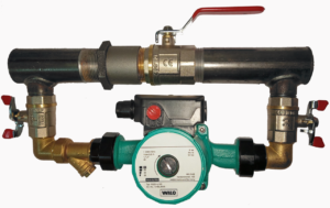 Байпас з краном 40 мм (короткий)