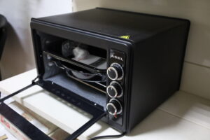 Духовка електрична ASEL (АСЕЛ) AF-34-23 чорна, 34 л, з таймером (електропіч, духовка)