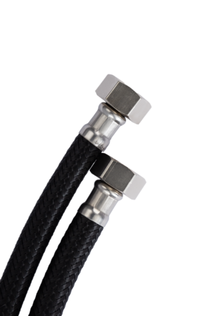 Шланг для води Aquastrong NYLON 30 см ГГ (AS11030) (гайка–гайка)
