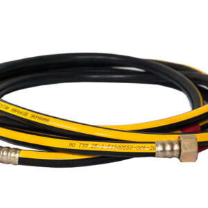 Шланг  газовий гумовий чорний 400 см(металл)