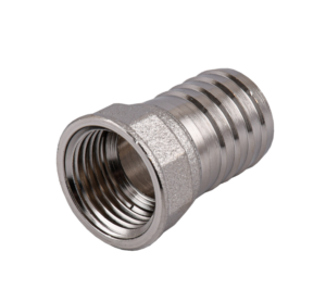 Штуцер латунний 1/2″ В × 8 мм (внутрішня, нікель)