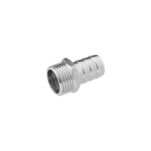 Штуцер латунний 3/4″ Н × 12 мм (зовнішня, нікель)