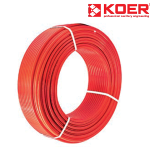 Труба на теплу підлогу KOER RED PERT EVON з кисневим барєром d16x2.0 (240м бухта)