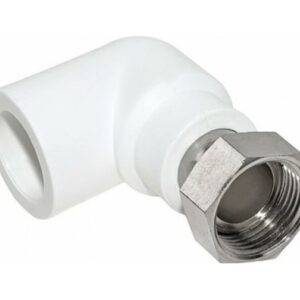 Угол ППР с накидной гайкой 25 х 3x4 РВ SANICA сірий