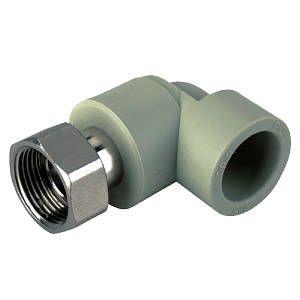 Угол ППР уст. 25 х 1x2 РН KOER  сірий