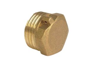 Заглушка латунна 1/2″ Н (зовнішня різьба)