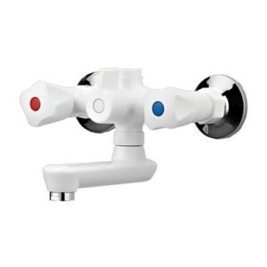 Змішувач Plamix вана коротк. Omega White пластик 142