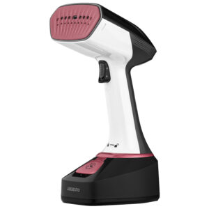 Відпарювач Ardesto SI-S1400W, Тип: з парою. Потужність: Потужність 1400 Вт. білий/чорний/рожевий